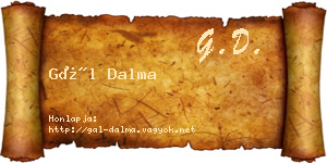 Gál Dalma névjegykártya