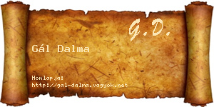 Gál Dalma névjegykártya